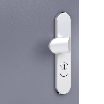 Türbeschlag mit Zylinderabdeckung